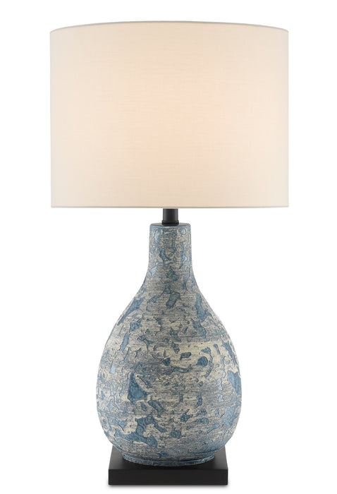 Currey and Company - 6000-0674 - One Light Table Lamp - Vintage Blue