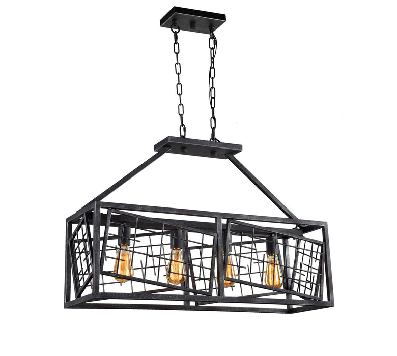 Zeev Lighting - CD10194-4-RI - Chandelier - Plexus - Rustic Iron