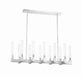 Zeev Lighting - CD10276-12-PN - Chandelier - Placid - Polished Nickel With Fluted Glass