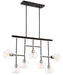 Zeev Lighting - CD10292-7-PN+MBK - Chandelier - Pierre - Polished Nickel / Matte Black With Glass