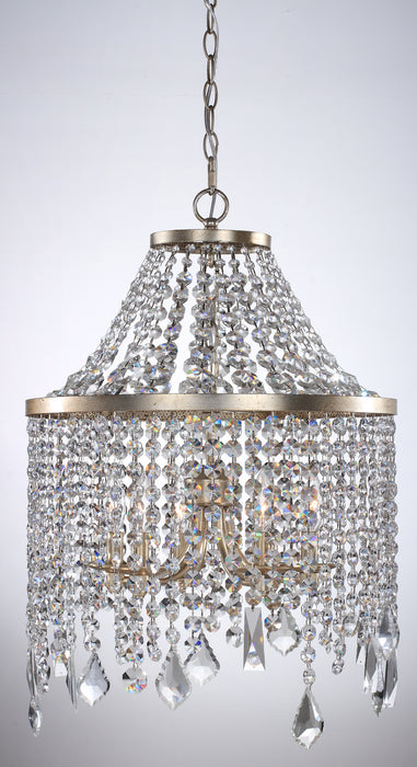 Zeev Lighting - MC20010-6-SL-AG-V - Mini Chandelier - Palais - Silver Foil Antique Paint