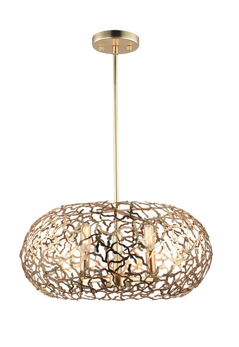 Zeev Lighting - P30039-6-SG - Pendant - Helios - Matte Gold