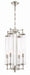 Zeev Lighting - P30069-4-PN - Pendant - Regis - Polished Nickel With Fluted Glass