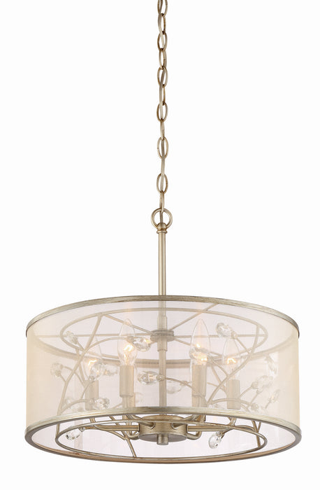 Zeev Lighting - P30082-6-BNS - Pendant - Vine - Burnished Silver With Crystal