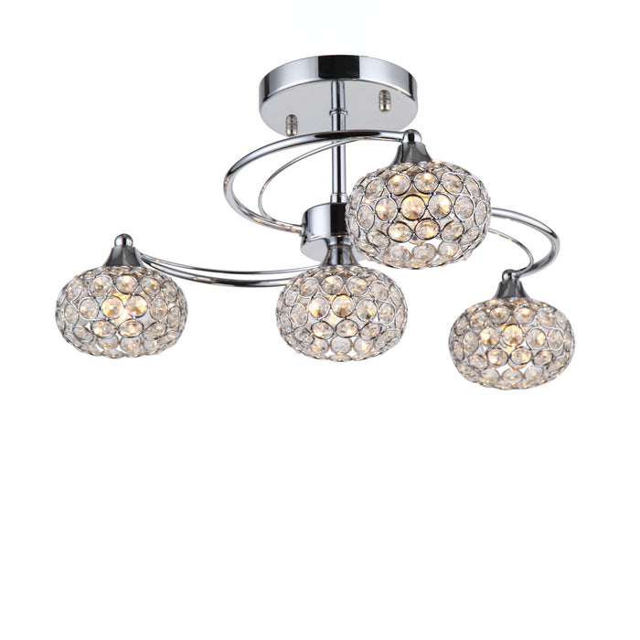 Zeev Lighting - SF50005-4-CH - Semi Flush - Kent - Chrome