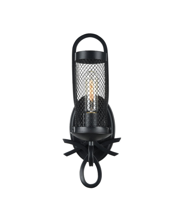 Zeev Lighting - WS70013-1-RCBK - Wall Sconce - Kenosha - Rustic Black