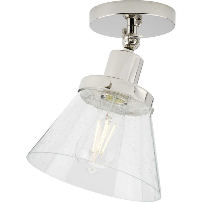 Progress Lighting - P350198-104 - One Light Flush Mount - Hinton - Polished Nickel