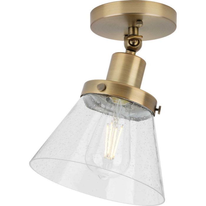 Progress Lighting - P350198-163 - One Light Flush Mount - Hinton - Vintage Brass