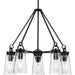 Progress Lighting - P400243-031 - Five Light Chandelier - Stockbrace - Matte Black