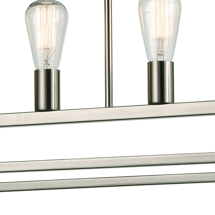 Five Light Chandelier from the Williamsport collection in Brushed Nickel finish