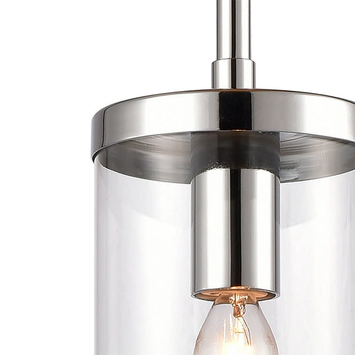 One Light Mini Pendant from the Oakland collection in Chrome finish