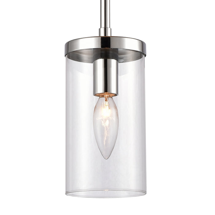 One Light Mini Pendant from the Oakland collection in Chrome finish