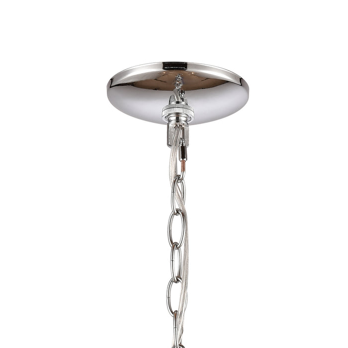 Three Light Chandelier from the Oakland collection in Chrome finish