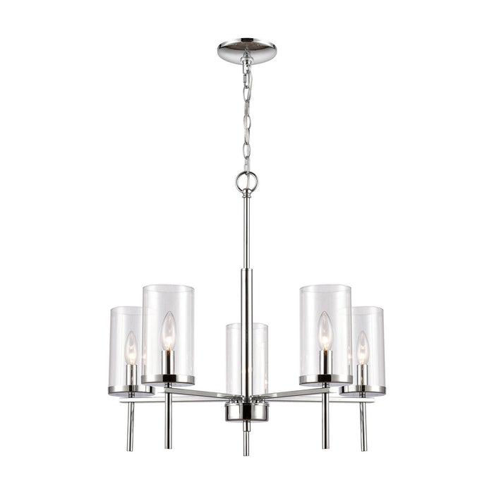 ELK Home - CN290523 - Five Light Chandelier - Oakland - Chrome