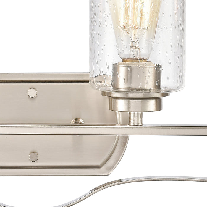 Four Light Bath Bar from the Market Square collection in Brushed Nickel finish