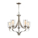 ELK Home - CN300522 - Five Light Chandelier - Market Square - Brushed Nickel