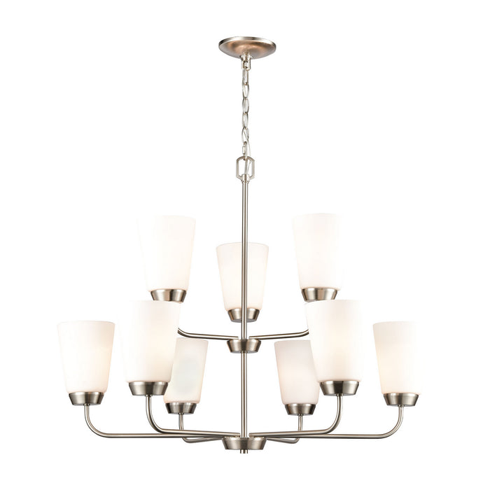 ELK Home - CN310922 - Nine Light Chandelier - Winslow - Brushed Nickel