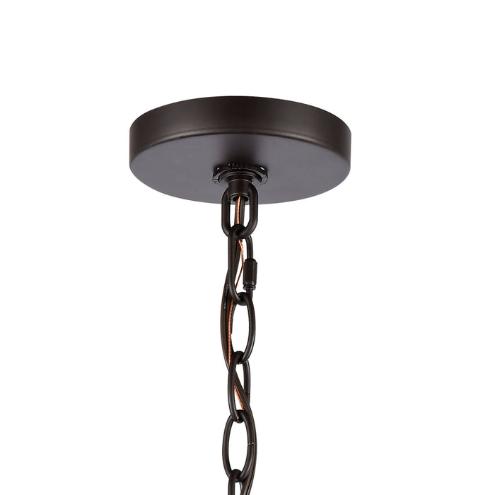 Three Light Pendant from the Calistoga collection in Oil Rubbed Bronze finish