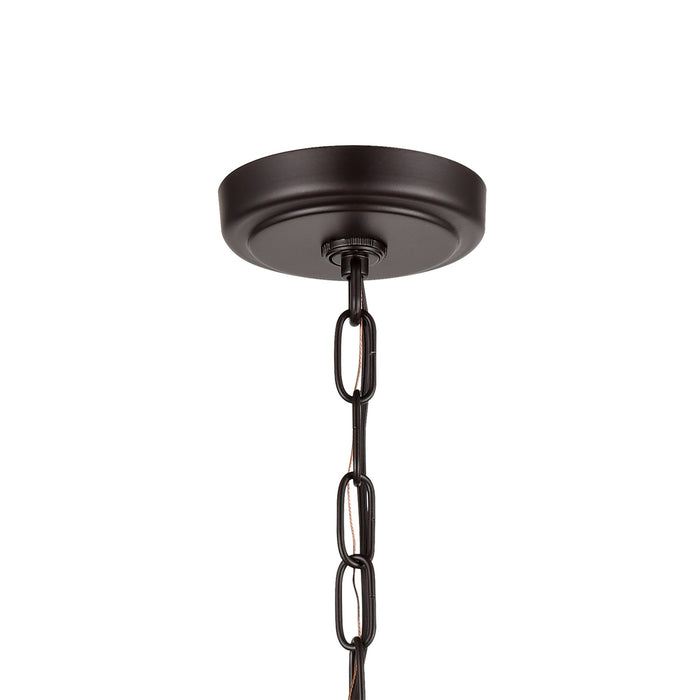 Four Light Pendant from the Park Slope collection in Oil Rubbed Bronze finish