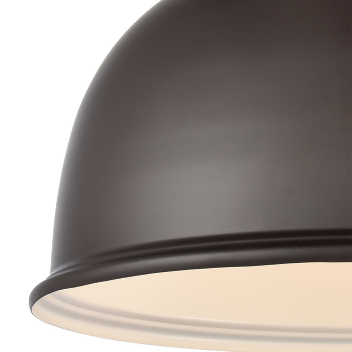 One Light Flush Mount from the Cedar Park collection in Oil Rubbed Bronze finish