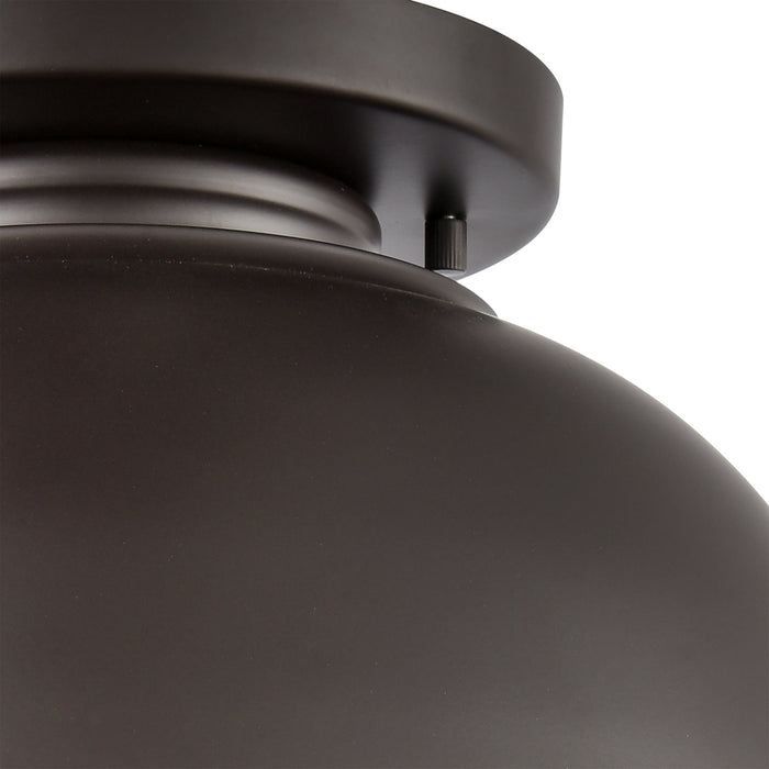 One Light Flush Mount from the Cedar Park collection in Oil Rubbed Bronze finish