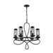 Zeev Lighting - CD10111-6-RCBK - Chandelier - Kenosha - Rustic Black