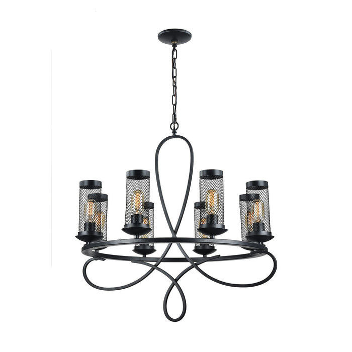 Zeev Lighting - CD10112-8-RCBK - Chandelier - Kenosha - Rustic Black