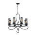 Zeev Lighting - CD10112-8-RCBK - Chandelier - Kenosha - Rustic Black