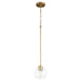 Quorum - 3317-80 - One Light Pendant - Voln - Aged Brass