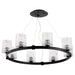 Quorum - 6184-8-69 - Eight Light Chandelier - Stadium - Noir