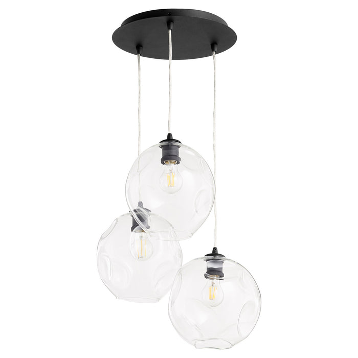 Quorum - 63-69 - Three Light Pendant - Numen - Noir