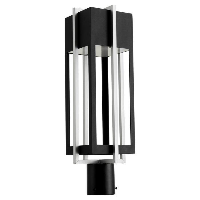 Quorum - 713-22-69 - LED Outdoor Post Mount - Al Fresco - Noir w/ Brushed Aluminum