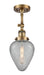 Innovations - 201F-BB-G165-LED - LED Semi-Flush Mount - Franklin Restoration - Brushed Brass