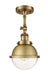 Innovations - 201F-BB-HFS-62-BB - One Light Semi-Flush Mount - Franklin Restoration - Brushed Brass