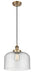 Innovations - 916-1P-BB-G74-L - One Light Mini Pendant - Ballston - Brushed Brass