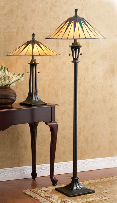 Two Light Table Lamp from the Gotham collection in Vintage Bronze finish