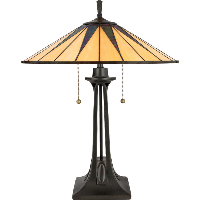 Quoizel - TF6668VB - Two Light Table Lamp - Gotham - Vintage Bronze