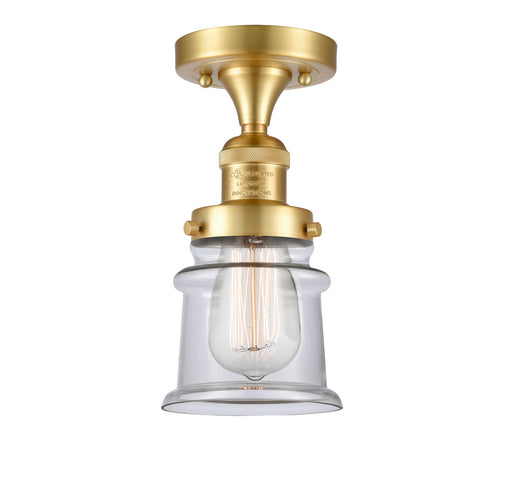 Innovations - 517-1CH-SG-G182S-LED - LED Semi-Flush Mount - Franklin Restoration - Satin Gold