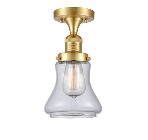 Innovations - 517-1CH-SG-G192-LED - LED Semi-Flush Mount - Franklin Restoration - Satin Gold