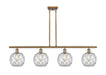 Innovations - 516-4I-BB-G122-8RW-LED - LED Island Pendant - Ballston - Brushed Brass