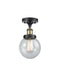 Innovations - 916-1C-BAB-G204-6-LED - LED Semi-Flush Mount - Ballston - Black Antique Brass