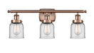 Innovations - 916-3W-AC-G52 - Three Light Bath Vanity - Ballston - Antique Copper