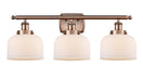 Innovations - 916-3W-AC-G71 - Three Light Bath Vanity - Ballston - Antique Copper