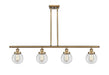Innovations - 916-4I-BB-G202-6-LED - LED Island Pendant - Ballston - Brushed Brass