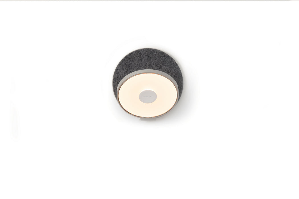 Koncept - GRW-S-SIL-OXF-HW - LED Wall Sconce - Gravy - Silver, Oxford Felt