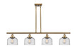Innovations - 916-4I-BB-G74-LED - LED Island Pendant - Ballston - Brushed Brass