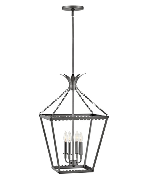 Hinkley - 41925BX - Four Light Pendant - Palma - Black Oxide