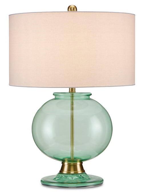 Currey and Company - 6000-0716 - One Light Table Lamp - Clear Emerald/Brass