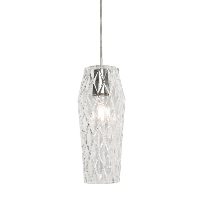 AFX Lighting - CNDP05MBCL - One Light Pendant - Candice - Satin Nickel