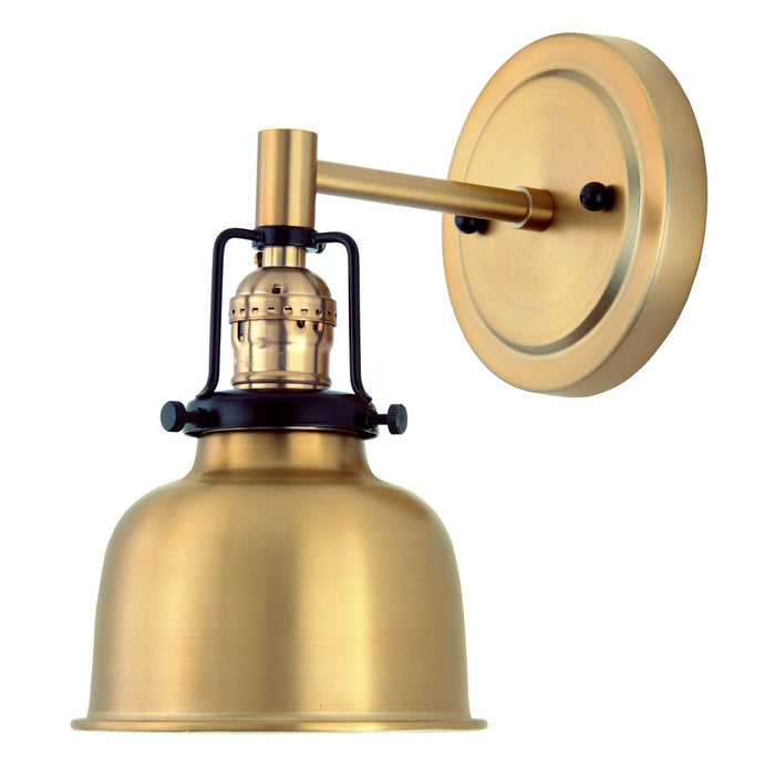 JVI Designs - 1223-10 M2 - One Light Wall Sconce - Nob Hill - Satin Brass